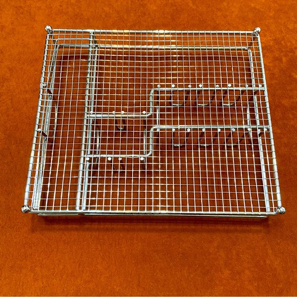 Metal Utensil Organizer Silverware Caddy Napkin Cutlery Cup Plate Holder Camping - Picture 1 of 5